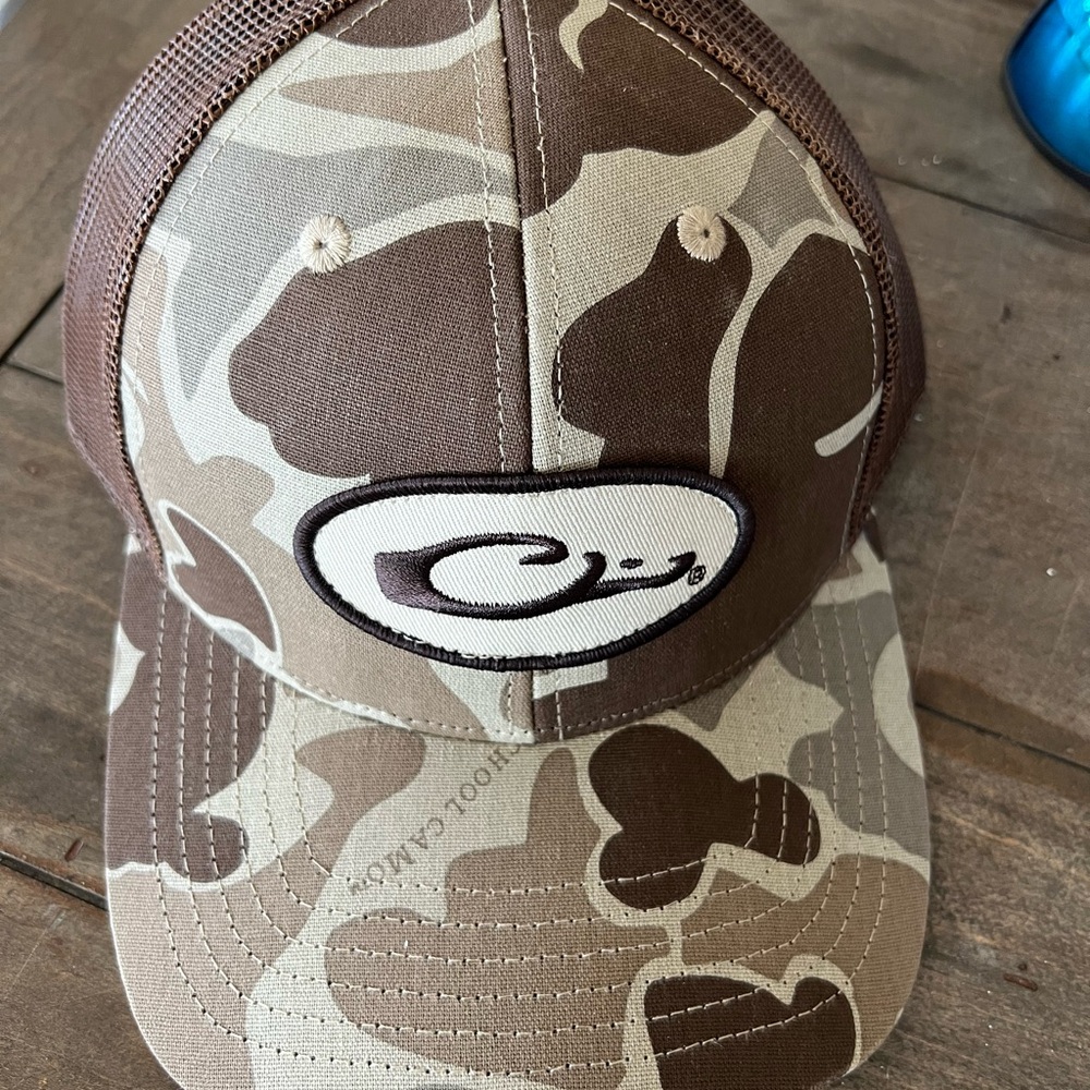 Camo Trucker Hat with Logo